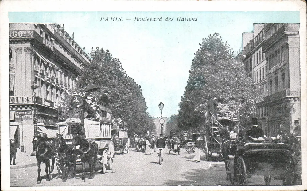 PARIS — Boulevard des Italiens — editore non identificato - Recto