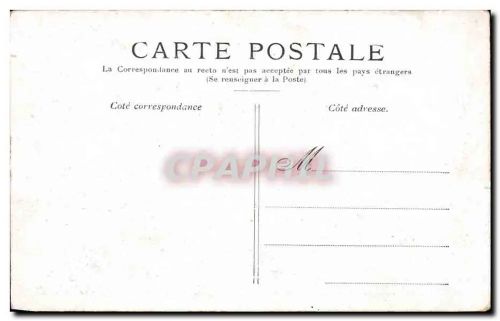 Paris — A Madeleine — editor não visível - Verso