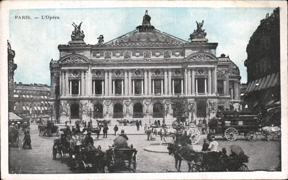 Paris — L'Opéra — Editora não identificada, número de série não visível - Frente