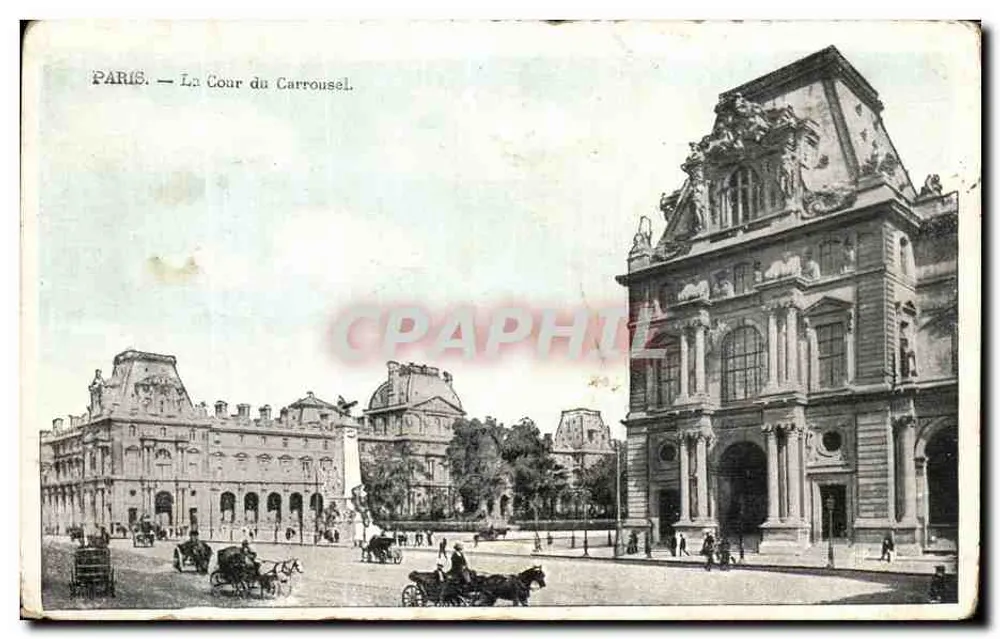 Paris — A Cour do Carrousel — editor não visível - Frente