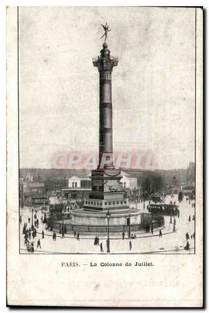 Paris — La Colonne de Juillet — éditeur Paris, n° 107 - Frente