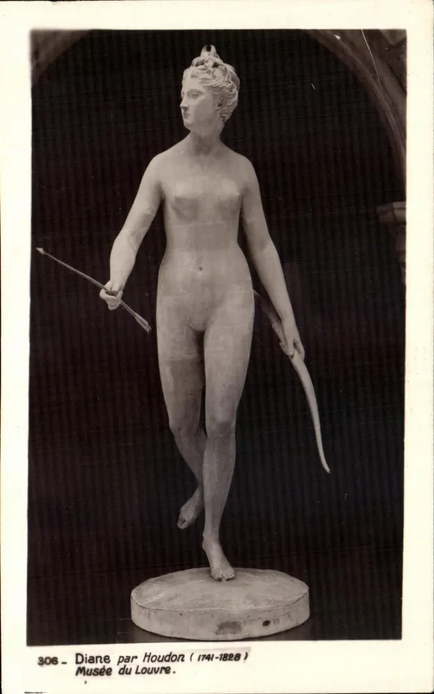 Diane por Houdon — Museu do Louvre — Edição dos Museus Nacionais - Frente