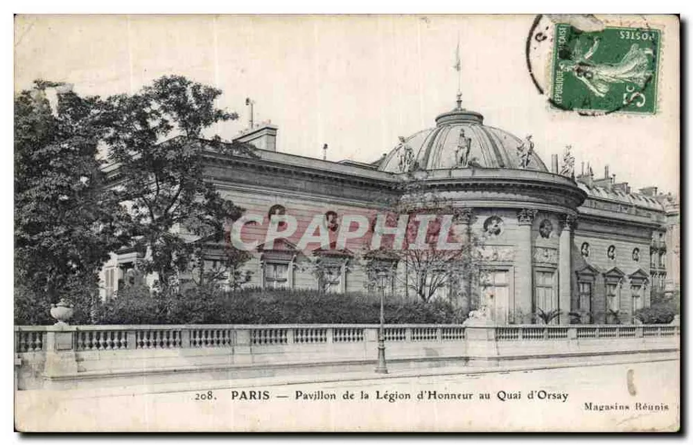 PARIS — Pavillon der Ehrenlegion am Quai d'Orsay — Magasins Réunis n°208 - Vorderseite