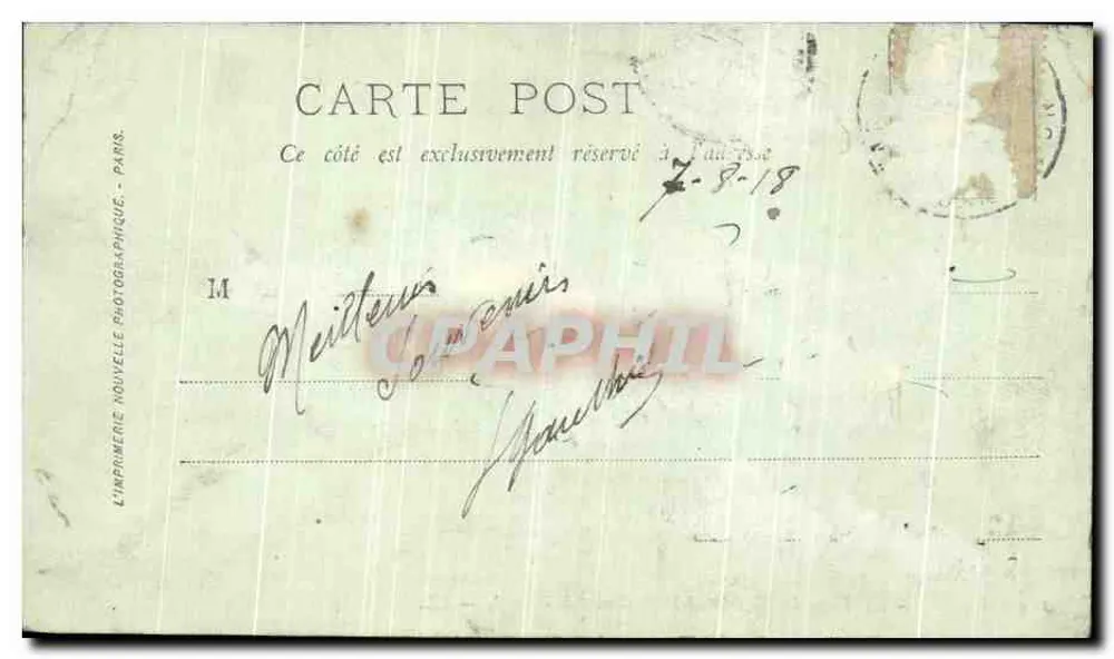 Paris — Place du Châtelet und Boulevard Sébastopol — LL. - Rückseite