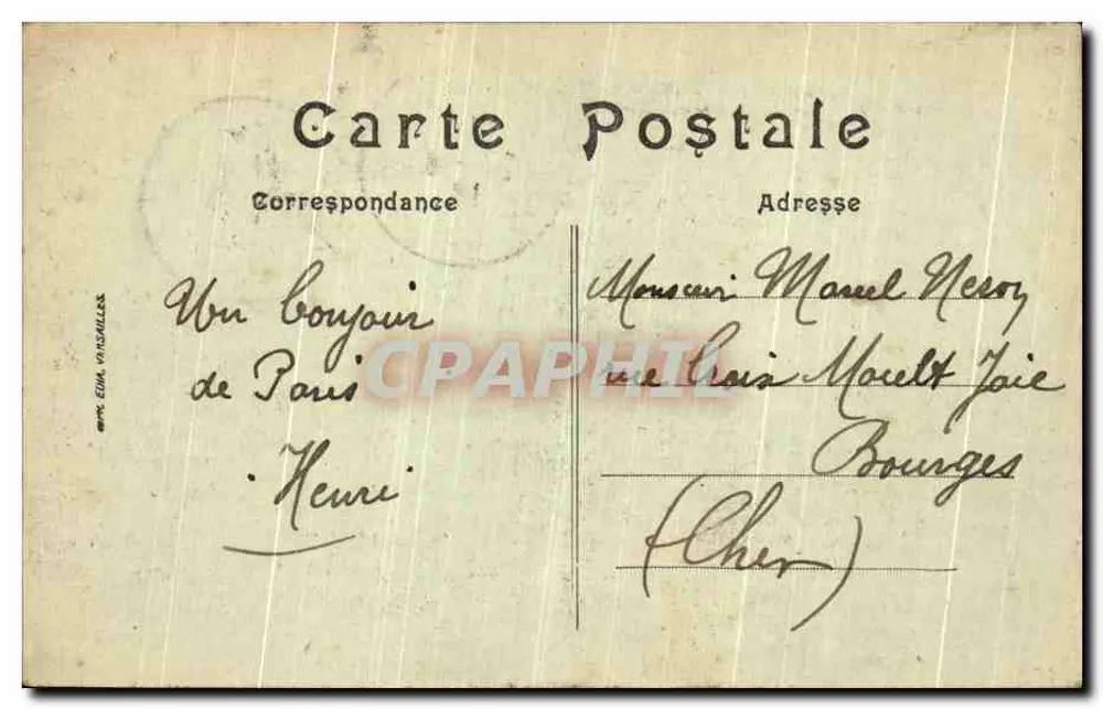 Paris — O Ponte Alexandre III — Editor: E. Vonsallier - Verso