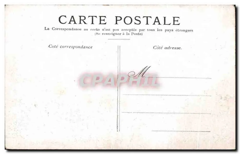 Paris — A Cour do Carrousel — editor não identificado - Verso