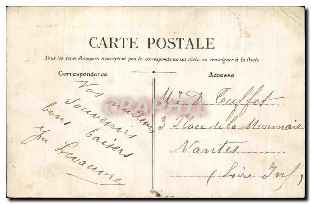 Paris — Eingang zu den Invaliden - Die Mauern — Magasins Réunis n°176 - Rückseite