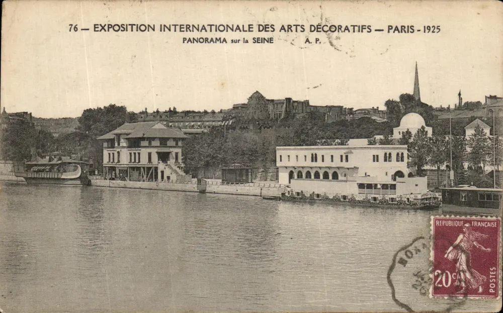 Internationale Ausstellung für Dekorative Künste — Paris - 1925 — Panorama über die Seine — A.P. — n°76 - Vorderseite