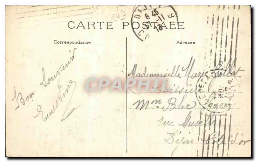 Paris - A Estação de Lyon — relógios monumentais — J. H. n°118 - Verso