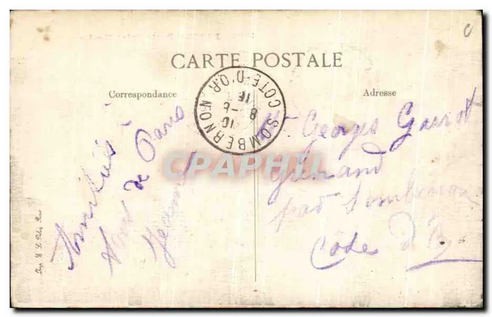 Paris — Porta Saint-Martin — editor anônimo, n° 4093 - Verso