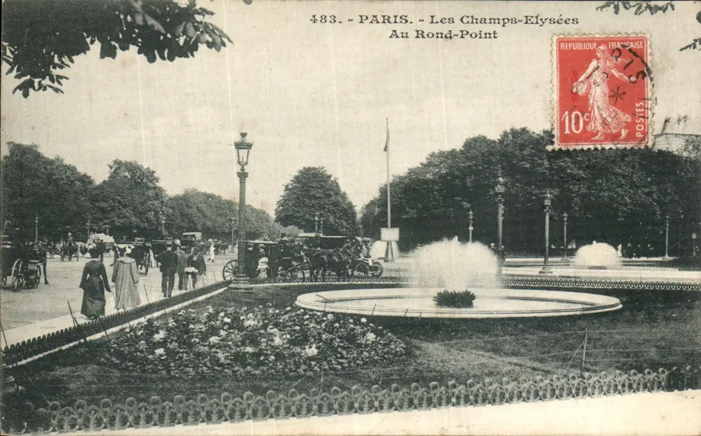 Paris - Les Champs-Élysées - No Rond-Point — editor anônimo, n° 483 - Frente