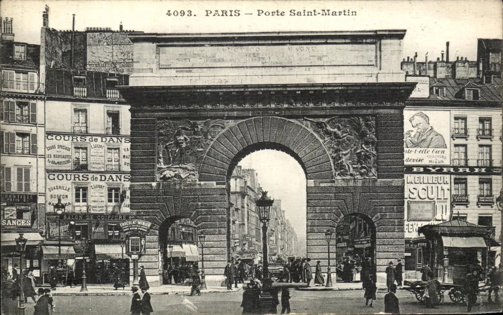 Paris — Porta Saint-Martin — editor Le Délery, n° 4093 - Frente