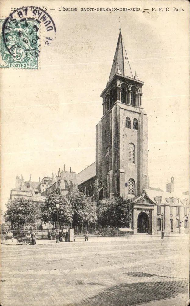 Paris — Die Kirche Saint-Germain-des-Prés — P. P. C. Paris - Vorderseite