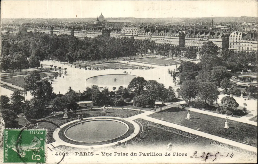 Paris — Vista tirada do Pavilhão de Flore — editor 40002 - Frente