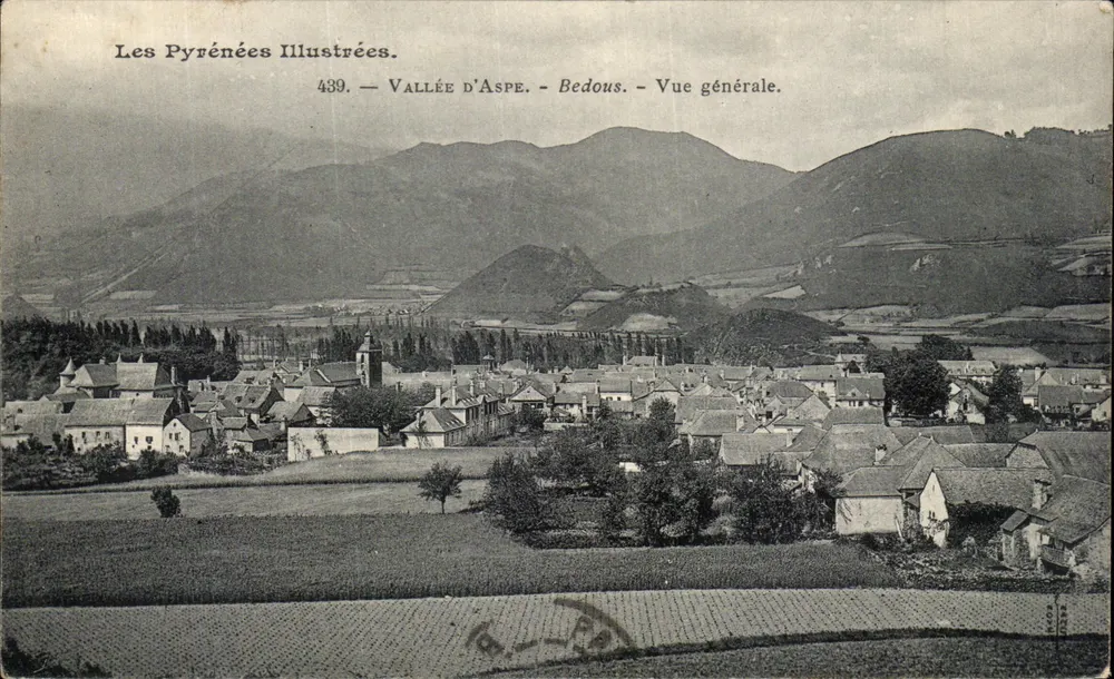 Bedous — Vale d'Aspe — Vista geral — As Pirineus Ilustradas, n°439 - Frente