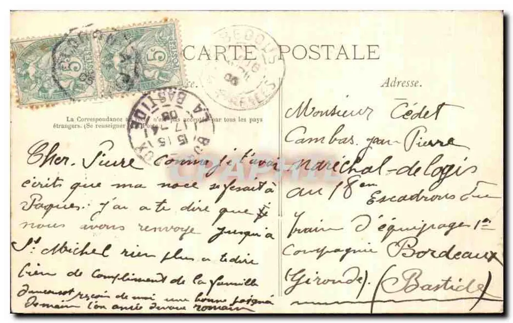 Bedous — Vale d'Aspe — Vista geral — As Pirineus Ilustradas, n°439 - Verso