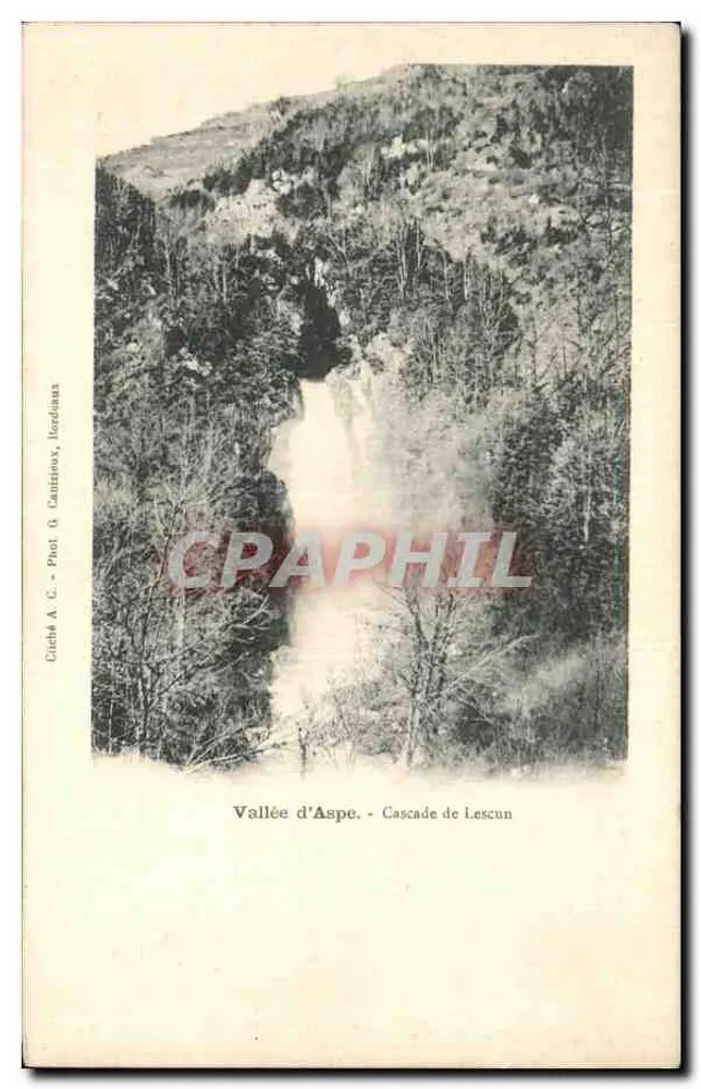 Wąwoz Aspe — Wodospad Lescun — G. Cantinou, Bordelais - Awers