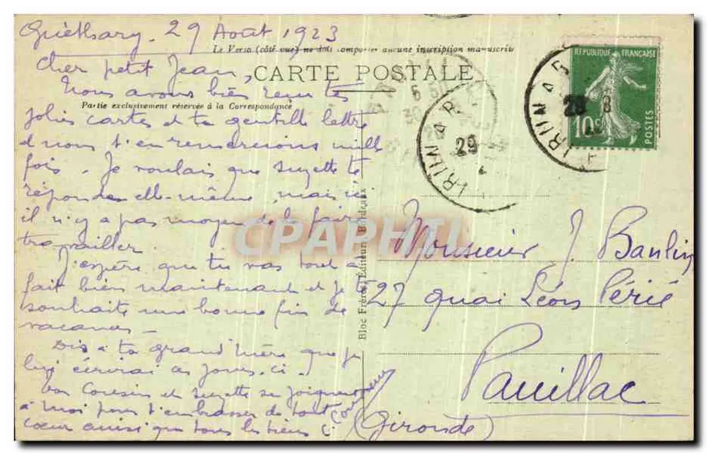 Hendaye (Côte Basque) — Algemene Uitzicht Op Hendaye-Plage — B.R. - Achterkant