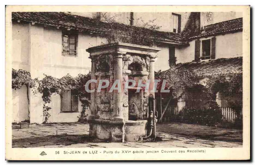 St-Jean-de-Luz - Brunnen des 16. Jahrhunderts (ehemaliges Konvent der Récollets) - Vorderseite