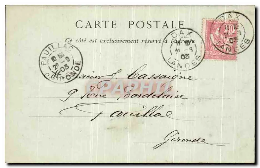 Bayonne — O Ponte Mayou — Coleções ND Fot. n°18 - Verso
