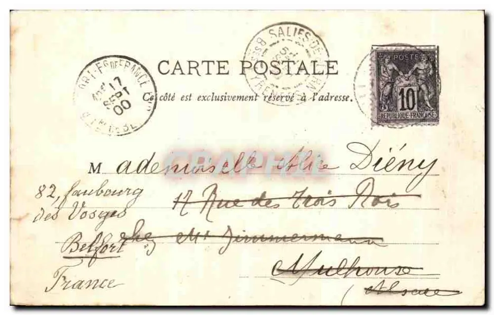 Pau (B.P.) — Château d'Henri IV — G. Poulardé et fils, édit. Orthez (B.P.) - Verso