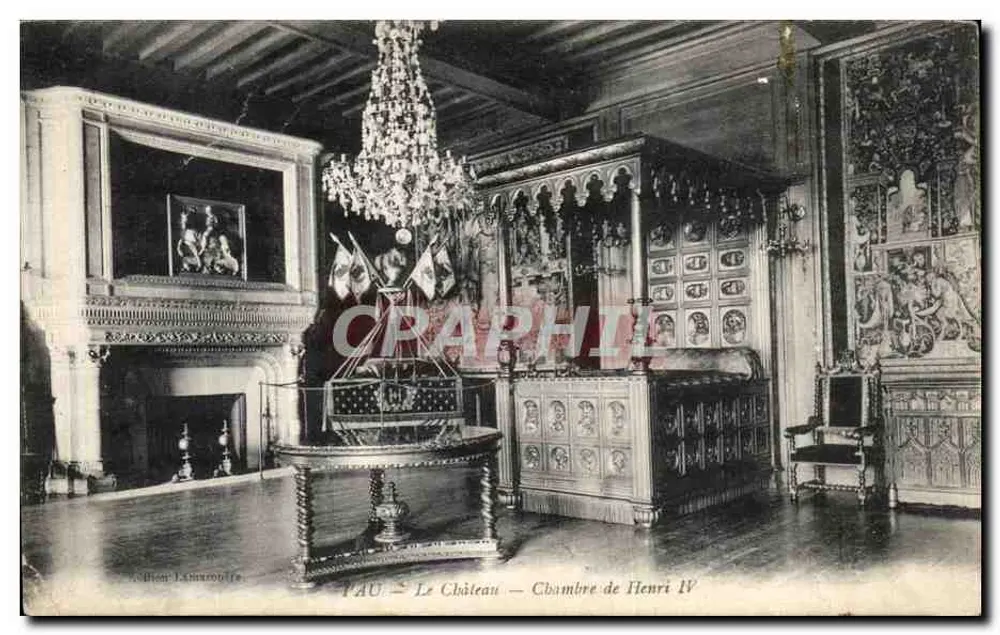 Pau — Das Schloss — Zimmer von Henri IV — Edition Lannuon - Vorderseite