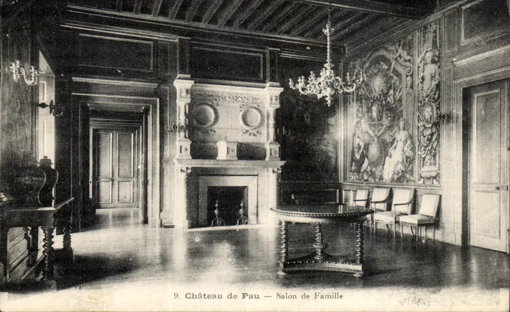 Château de Pau — Familienzimmer — Verlag V. Virichon, n°9 - Vorderseite