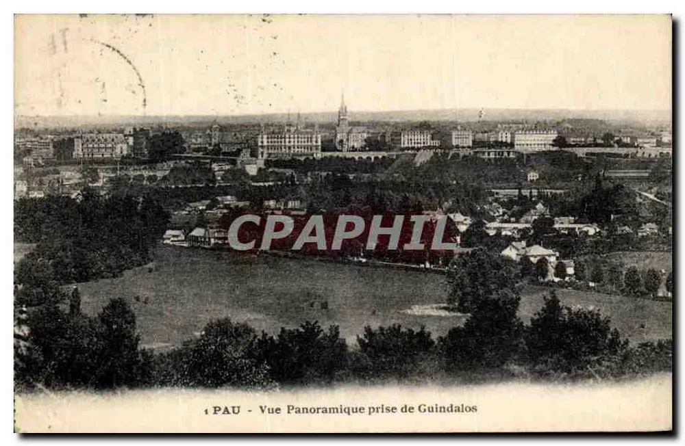 PAU - Panoramablick von Guindalos - Vorderseite