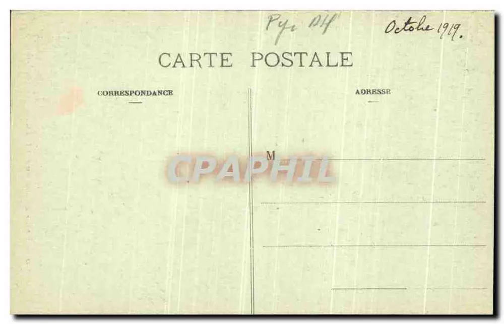 PAU — O Castelo (A Ala Direita) — Marcel Delboy, fototipia, Bordeaux - Verso
