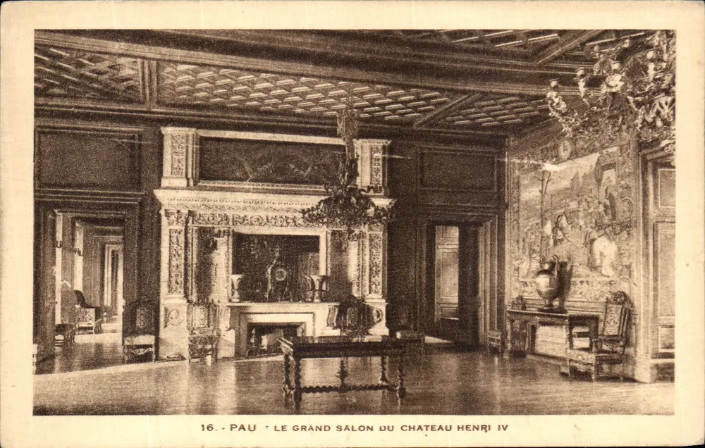 Pau - Der Große Salon des Schlosses Henri IV — Verlag Labouche Frères, Toulouse, Nr. 16 - Vorderseite