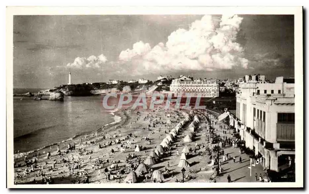 Biarritz (Basses-Pyrénées) — A grande praia — Les Éditions d'Art Martel - Frente
