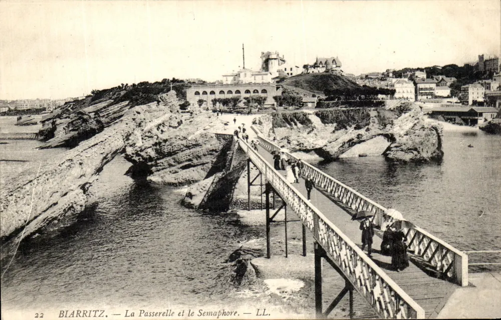 Biarritz — A Ponte e o Sémaphore — LL. - Frente