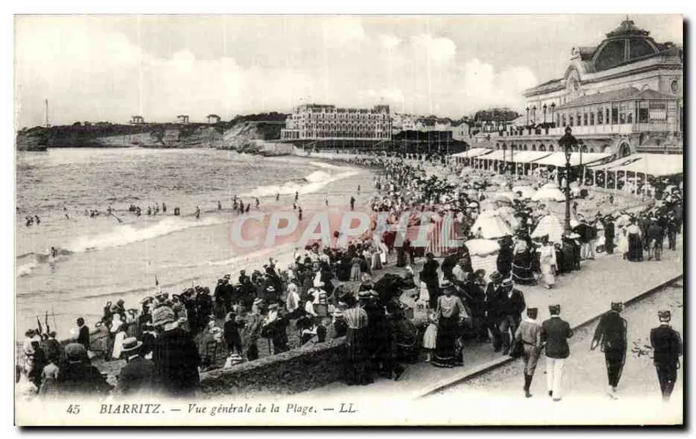 Biarritz — Vista geral da Praia — LL - Frente