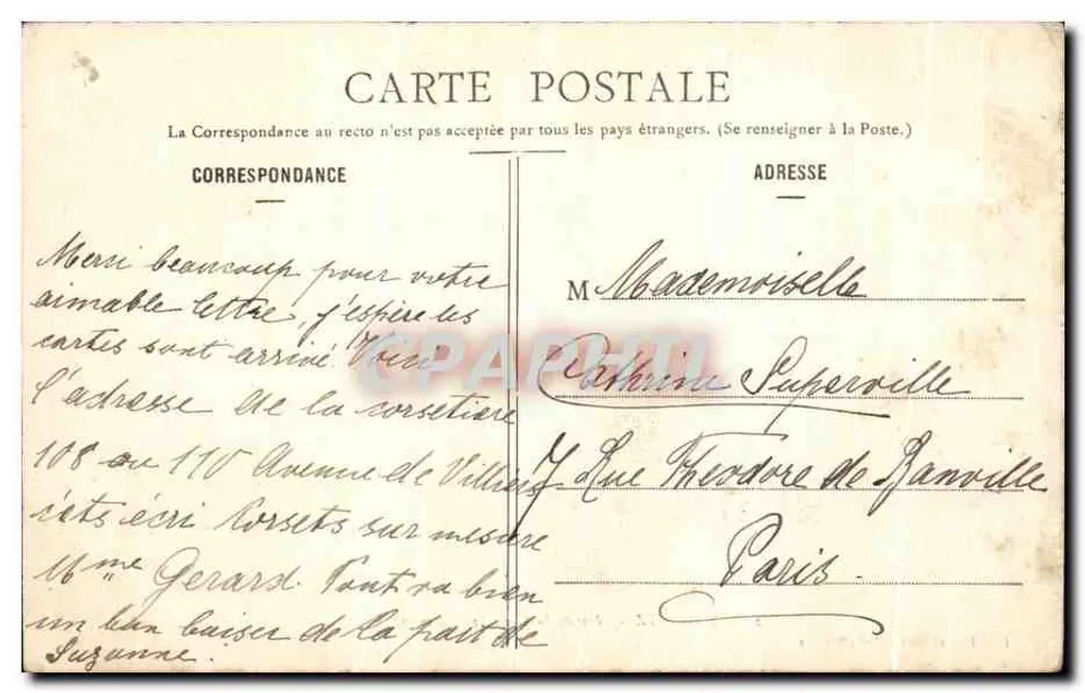Biarritz - Costa da Câmara de Amor — Eug. Pacault, editor-fotógrafo, Biarritz, n°27 - Verso