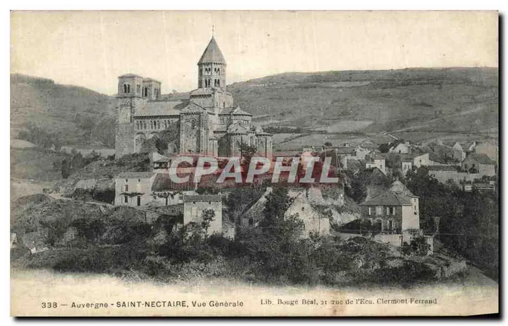 Saint-Nectaire — Vista Geral — Lib. Bougé Béal, 21 rue de l'Ecu, Clermont Ferrand - Frente
