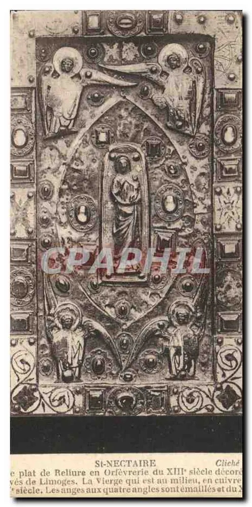 Saint-Nectaire — Goldschmiedekunst des 13. Jahrhunderts — Foto vom Atelier des Arts Décoratifs, Straßburg - Vorderseite