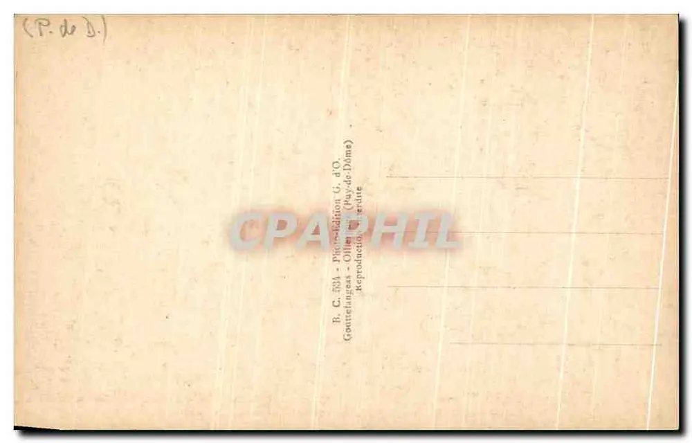 Saint-Nectaire — A igreja : Monumento histórico (século XI) — G. d'O. (editor) - Verso