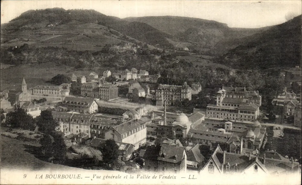 La Bourboule — Vista geral e a Vale de Vendeix — LL. n°9 - Frente