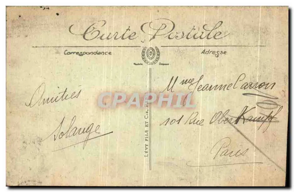Châtel-Guyon — Ogólny widok z peronu — Lévy Fils et Cie, n°72 - Rewers
