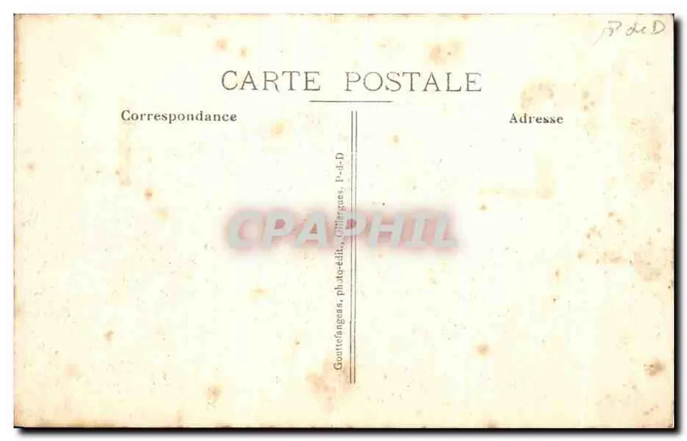 Chatel-Guyon — Gare — G. d'O. - 1341 - Rewers