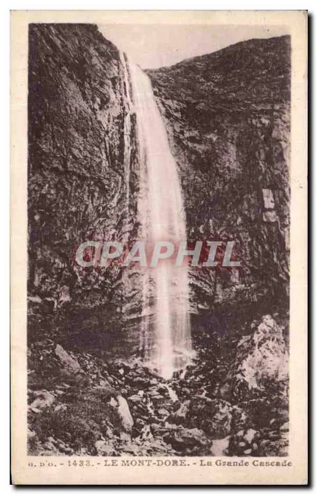 Le Mont-Dore - A Grande Cascata — editor D.O. n° 1433 - Frente