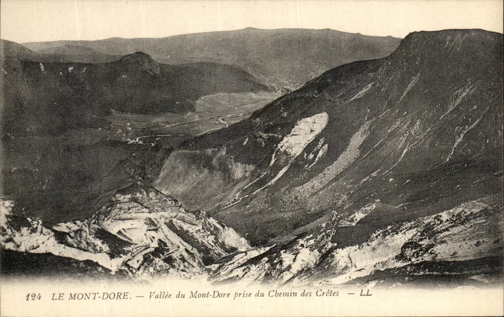 Mont-Dore — Tal des Mont-Dore vom Chemin des Crêtes aus — LL - Vorderseite