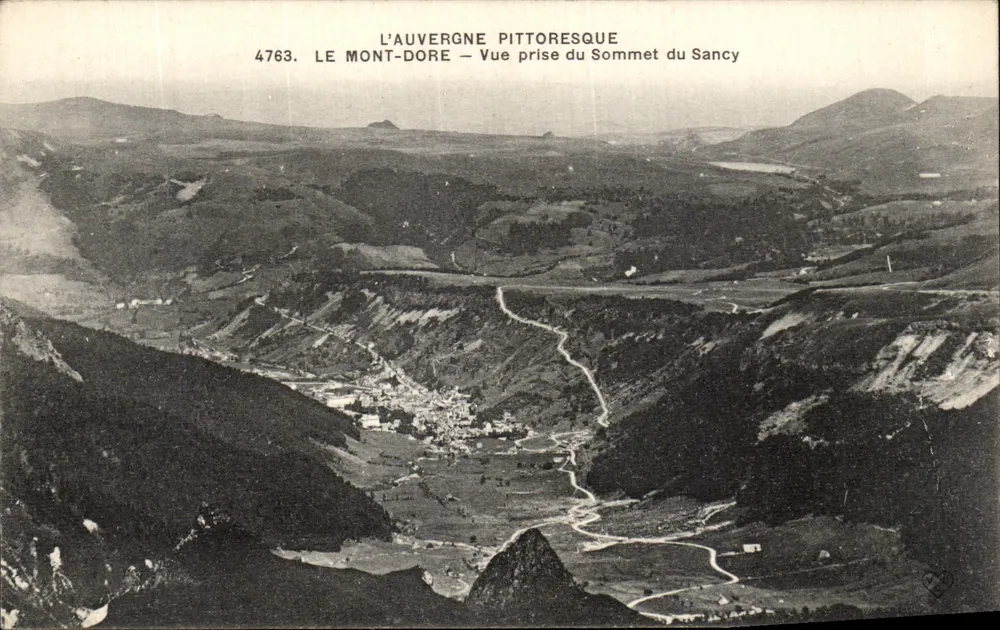 Le Mont-Dore — Ansicht vom Gipfel des Sancy — Die pittoreske Auvergne - Vorderseite