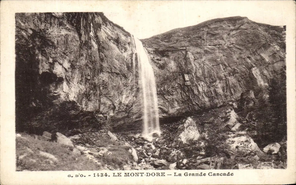 Le Mont-Dore — A Grande Cascata — G. D'O. - 1434 - Frente