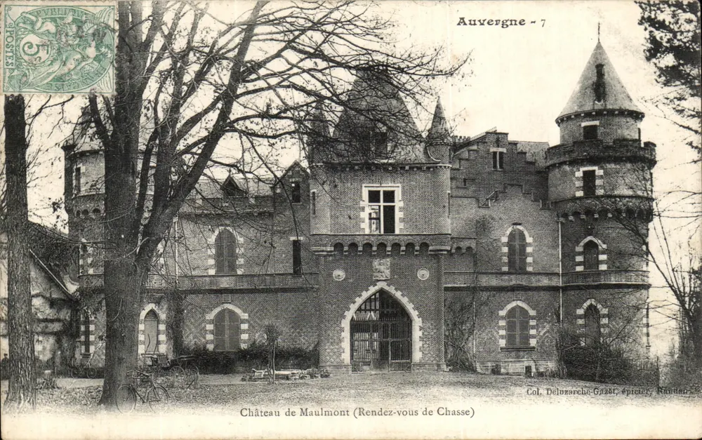Castello di Maulmont (Rendez-vous de Chasse) — Auvergne - 7 — Col. Deluzarche-Gazier, Épicier, Rondan - Recto