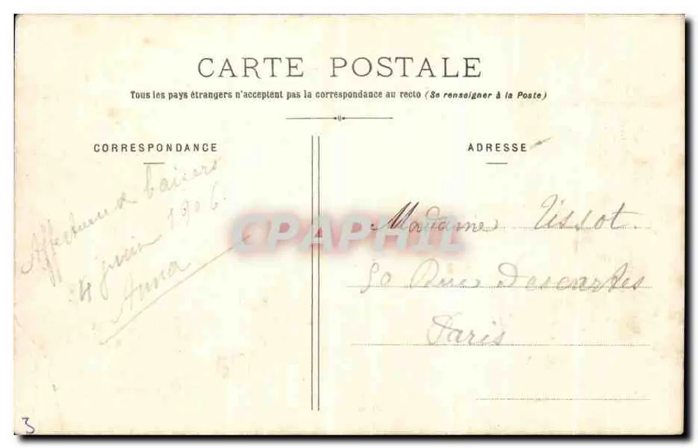 Castello di Maulmont (Rendez-vous de Chasse) — Auvergne - 7 — Col. Deluzarche-Gazier, Épicier, Rondan - Verso