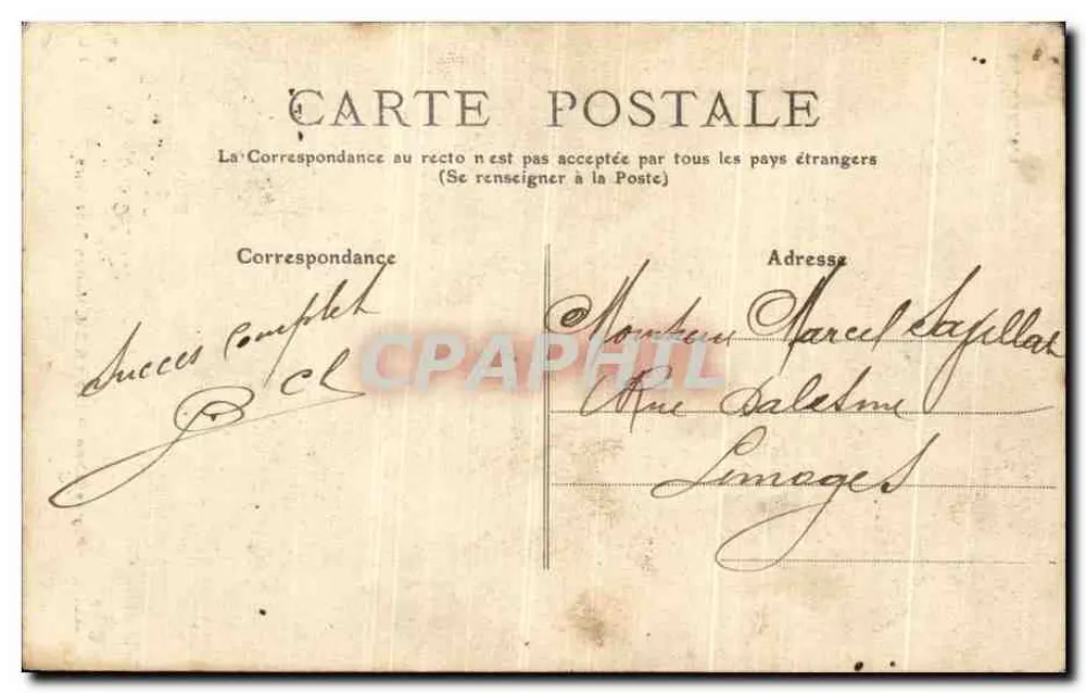 Riom — Casa Consular — M.T. A Auvergne - Verso