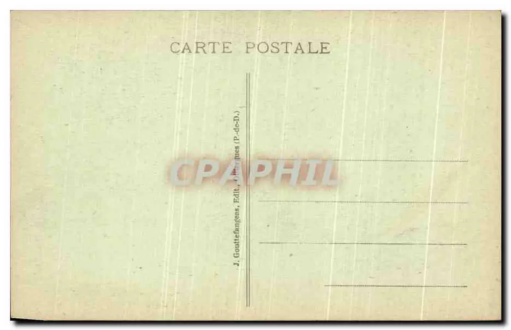 Cursos del Hôtel de Ville (Estilo Renacimiento) — Riom — editor J. Gouttefanges, n° 943 - Reverso
