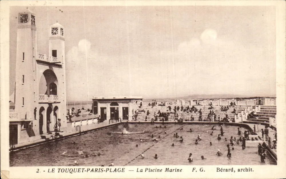 Le Touquet-Paris-Plage — Die Marinebadewanne — F. G. Bérard, Architekt - Vorderseite