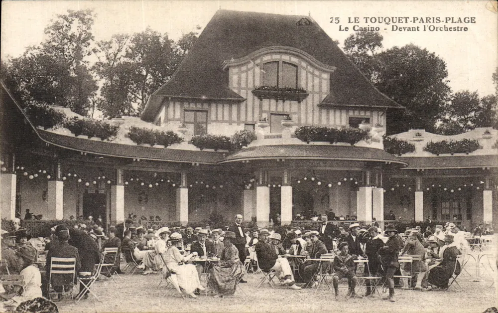 Le Touquet-Paris-Plage — Devant l'Orchestre au Casino — éditeur : Le Touquet-Paris-Plage, n° 25 - Vorderseite
